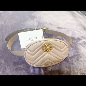 Like New Gucci Belt Bag Pink Nude Size 85-34